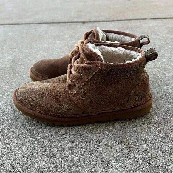 UGG Neumel Classic Fur Lined Suede Lace-Up Chukka Boots Men’s Sz 8 main image 12